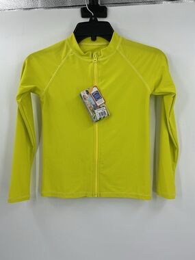 Swim zip Kids UPF 50+ Long Sleeve Zipper Rash Guard Swim Shirt